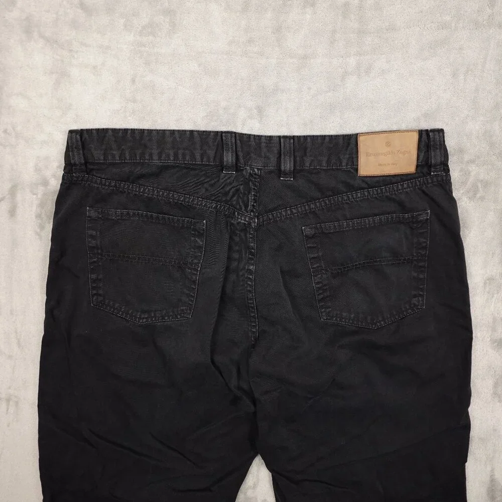 Ermenegildo Zegna jeans relaxed straight men's 40‎ black